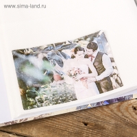 Фотоальбом на 200 фото 13х18 см "Крупные цветы" золот.обвод, в коробке МИКС 33х27,5х5,7 см