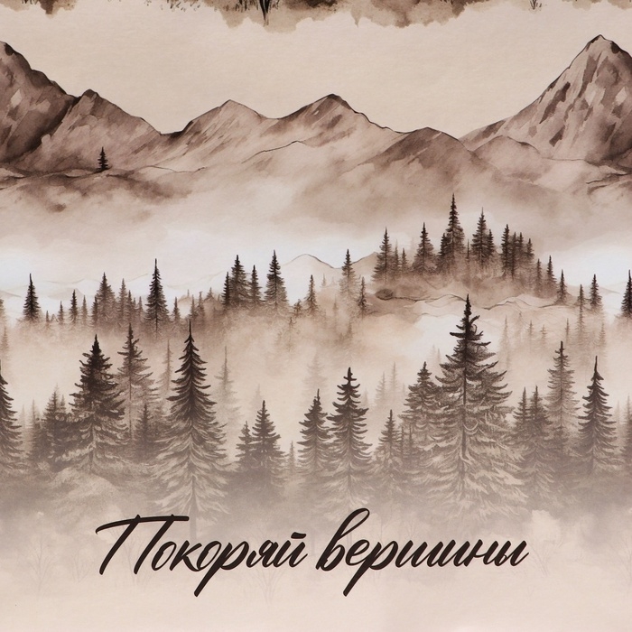 Пакет подарочный крафтовый "Покоряй вершины" 27 х 22 х 11 см, 120 г/м&sup2;