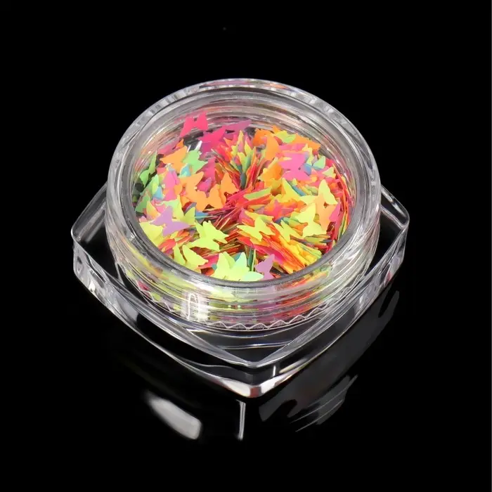 Пайетки для декора &laquo;Бабочки NEON&raquo;, разноцветные