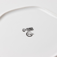 Тарелка керамическая &laquo;Белый мрамор&raquo;, 27 см, цвет белый