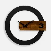 Часы TimeLord, черные с коричневым