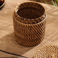 Корзинка плетеная ротанг, 12х12х10 см