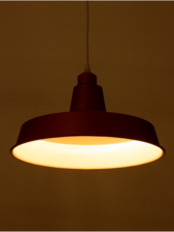 Светильник Ronald 1х40Вт Е27 пр-1м алый 36х36х15см