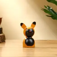 Набор сувенирный &laquo;Котики&raquo;, h=14 см, h=13 см, h=10 см, дерево, рыжий