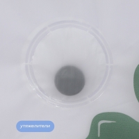 Штора для ванной &laquo;Цветы&raquo;, с люверсами, с утяжелителями, PEVA ароматизированная, 180&times;180 см