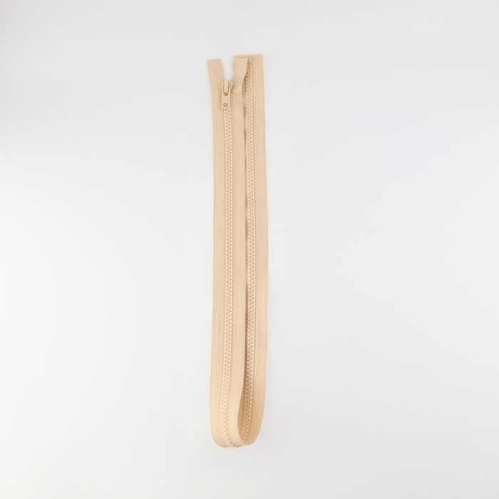 Молния &laquo;Трактор&raquo;, №8, разъёмная, замок автомат, 90 см, цвет слоновая кость