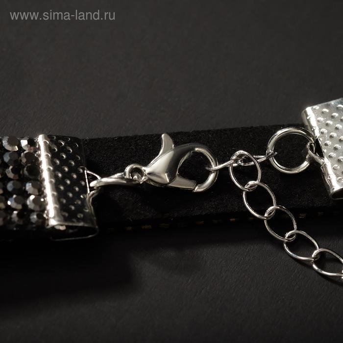 Чокер &laquo;Грация искр&raquo; тонкий, цвет чёрный, L=30 см