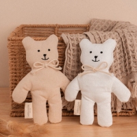 Мягкая игрушка &laquo;Мишка&raquo;, с бантиком, 17 см, цвет белый