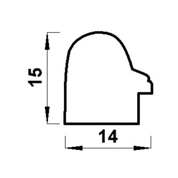 Фоторамка пластик Gallery 15х21 см, 636461 белый с золотом (пластиковый экран)