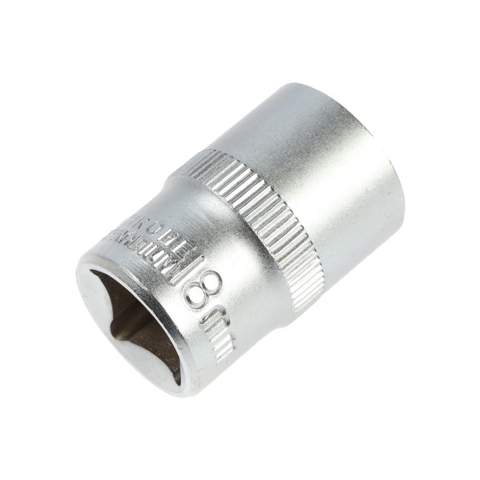 Головка торцевая шестигранная ТУНДРА, под квадрат 1/2 Головка торцевая шестигранная ТУНДРА, под квадрат 1/2", 18 мм, CrV