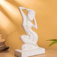 Сувенир "Изящество" дерево 20х10х35 см, цв. белый