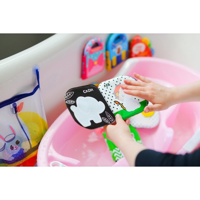 Книжка - игрушка для ванны Крошка Я &laquo;Животные Африки&raquo;, водная раскраска, по методике Гленна Домана