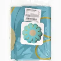 Воздушный шар фольгированный 21" "Ромашка" золотые лепестки, цвет  голубой сатин, набор 5 штук   109