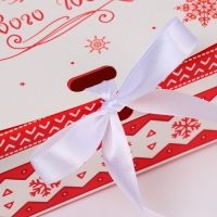 Новый год. Коробка подарочная новогодняя складная, упаковка, &laquo;Русское настроение&raquo;, 16 &times; 12 &times; 5 см.