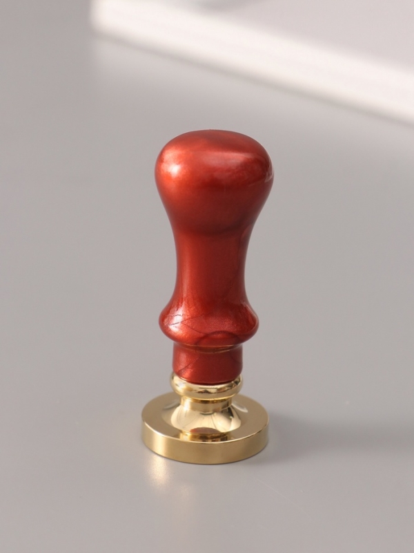 Печать для сургуча с пластиковой ручкой Печать для сургуча с пластиковой ручкой "Классика цифра 4" 2,5х2,5х6,3 см