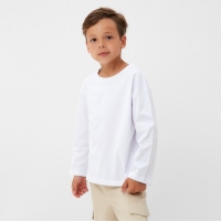 Лонгслив детский KAFTAN, р. 36 (134-140 см), белый Лонгслив детский KAFTAN, р. 36 (134-140 см), белый