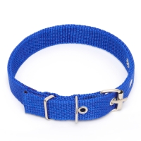 Ошейник клёпаный, 40,5 х 2 см, ОШ 26-34 см, полиэстер, синий Ошейник клёпаный, 40,5 х 2 см, ОШ 26-34 см, полиэстер, синий