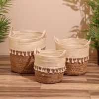 Набор плетёных корзин 3 шт, 31,5х29х26 см Набор плетёных корзин 3 шт, 31,5х29х26 см