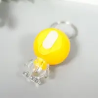 Фонарик свет на кольце "Смайлик-малыш с ножками" мигает МИКС 4х2,5х2,7 см