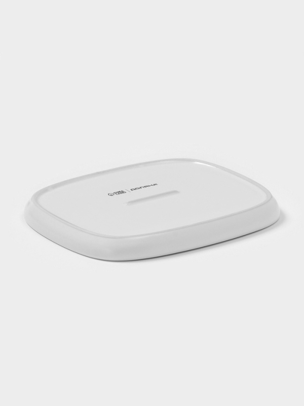 Маслёнка Доляна &laquo;Зефир&raquo;, 16&times;13,5&times;5 см, керамика, белая