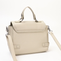 Сумка женская, 22*11*17, отд на молнии, длин ремень, серый