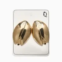 Серьги металл "Тюльпан" цветок, цвет золото