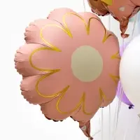 Воздушные шары "Розовый тортик" фольга, латекс, набор 12 штук