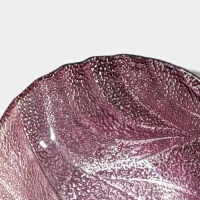 Салатник стеклянный &laquo;Драхна&raquo;, d=15 см, цвет бордовый