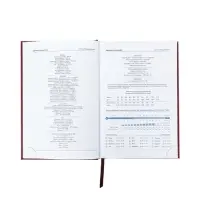 Ежедневник недатир А5 160л Небраска бордо