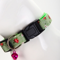 Ошейник "Цветочный вайб", 40 х 1,5 см, зелёный