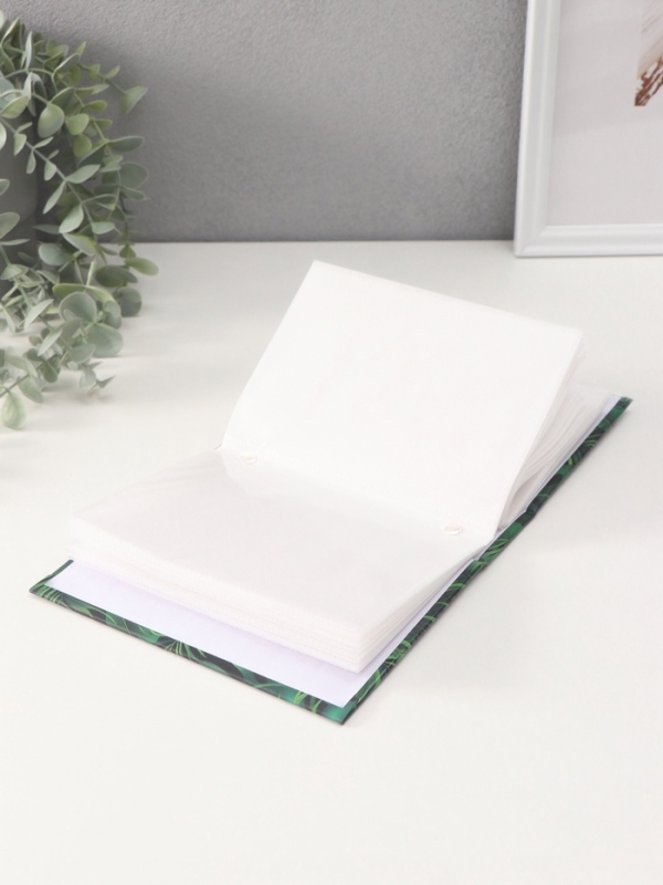 Фотоальбом на 96 фото 10х15 см "Монстера" матовый с ламинацией 16,5х12х5,5 см