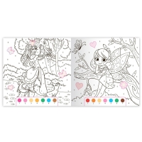 Раскраска по номерам с наклейками «Волшебный мир», 16 стр. Раскраска по номерам с наклейками «Волшебный мир», 16 стр.