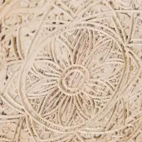 Панно " Мандала" дерево, 30х30х2 см, цв. белый