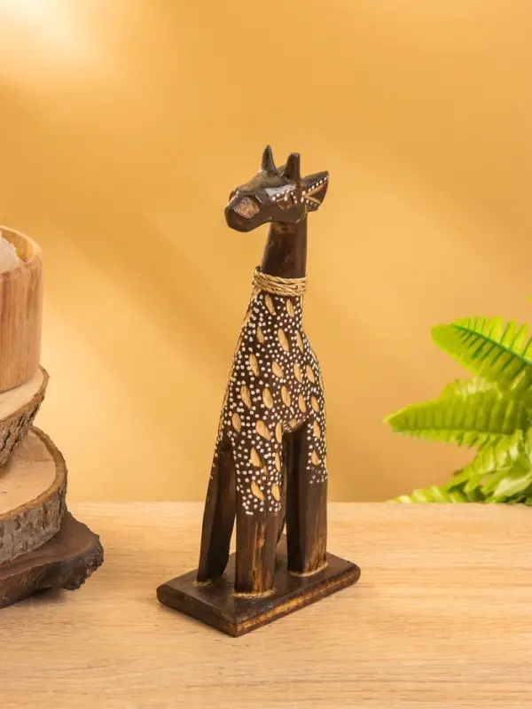 Сувенир "Жирафик" дерево 8х5х20 см, цв. бежево- коричневый