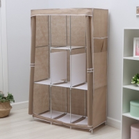 Шкаф тканевый каркасный, складной LaDо́m, 103&times;45&times;165 см, цвет бежевый