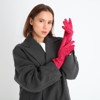 Перчатки женские, безразмерные, без утеплителя, цвет фуксия