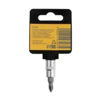 Головка с битой ТУНДРА, под квадрат 1/4", PZ1, CrV