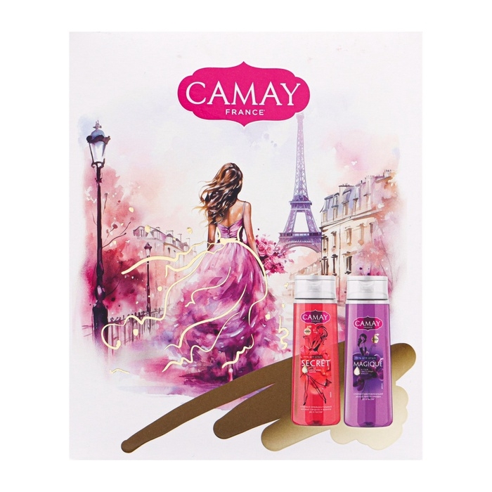 Подарочный набор женский CAMAY "Магическое заклинание": гель для душа 2 шт по 250 мл