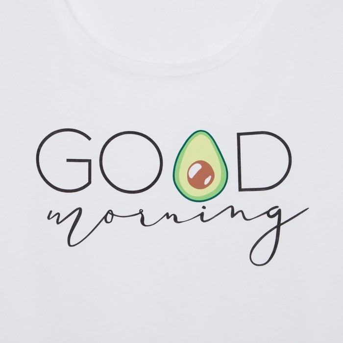 Пижама женская (футболка и шорты) KAFTAN Avocado р. 40-42, белый Пижама женская (футболка и шорты) KAFTAN Avocado р. 40-42, белый