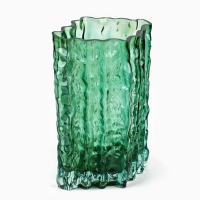Ваза для цветов &laquo;Марбл грин&raquo; из зеленого стекла 20.5&times;15.5&times;10 см