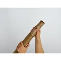 Бумага в тубусе крафтовая в рулоне &laquo;Снежинки&raquo;, 0.68 &times; 7 м