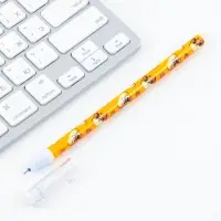 Ручка пиши-стирай, синяя паста, гелевая, 0.5 мм с колпачком &laquo;Кот&raquo;