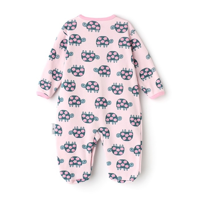 Комбинезон детский (3 шт.), цвет белый/розовый/светло-розовый, рост 74 см