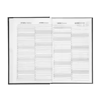 Ежедневник датир 2026г А5 168л б/вин, Черный