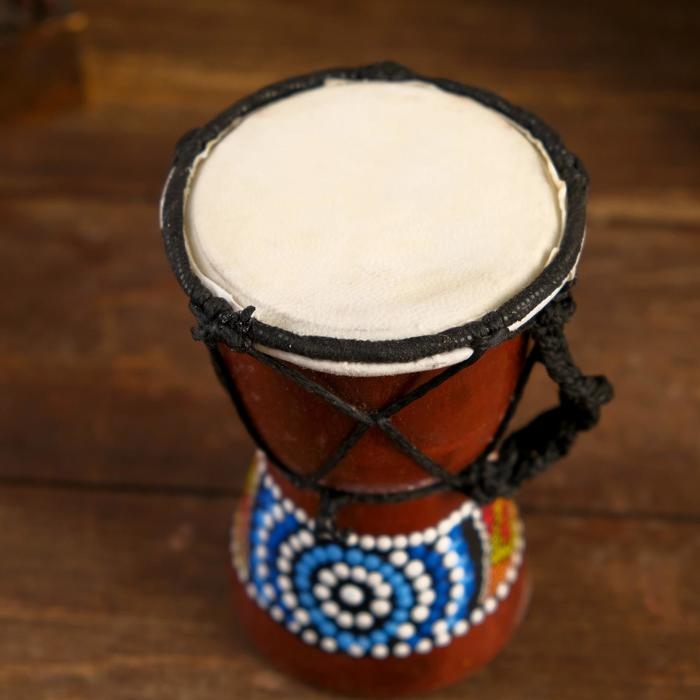 Сувенирный музыкальный инструмент "Барабан Джембе" 8,5х8,5х12 см МИКС