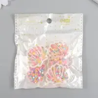 Шейкер для творчества акрил "Ракушка" с глиттером 0,5х3,5х3,1 см