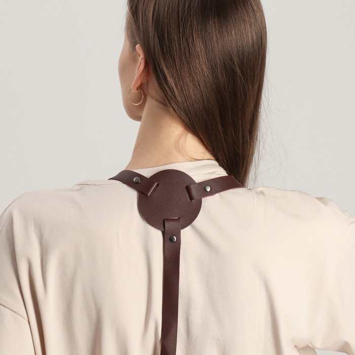 Фартук для мастера, цвет серый/коричневый Фартук для мастера, цвет серый/коричневый