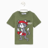 Футболка детская KAFTAN "The best" р.28 (86-92), хаки