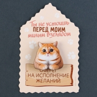 Значок талисман &laquo;Ты не устоишь&raquo;, 3,3 х 3,3 см.