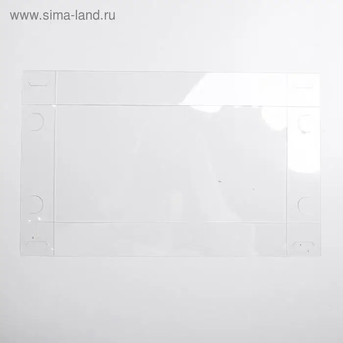 Коробка для кондитерских изделий с PVC крышкой &laquo;Тепла и счастья&raquo;, 10.5 х 21 х 3 см